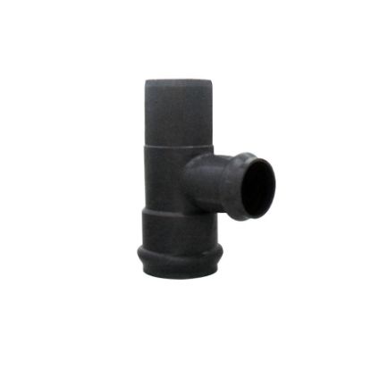 Picture of U-PVC 90° REDUCING TEE WITH RUBBER RING M/F/F