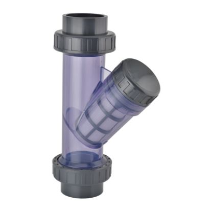 Picture of UH-PVC LINE STRAINER ( TRANSPARENT BODY )