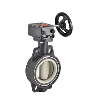 Picture of PP REDUCTION GEAR BUTTERFLY VALVE WITH HANDWHELL WITHOUT FALNGE